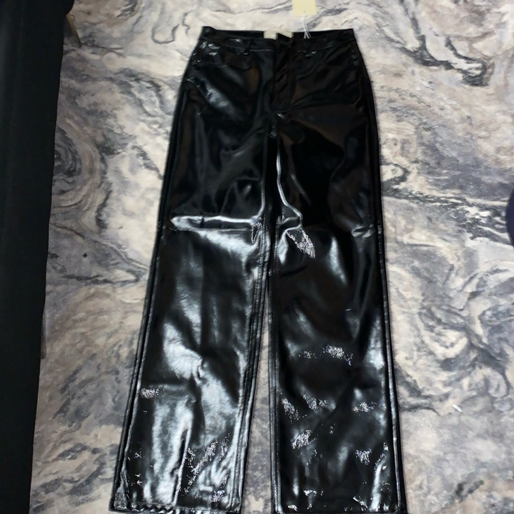NWT HW JJXX faux Latex Style Pants